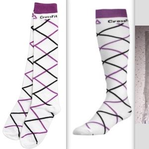 LTD Reebok Crossfit Diamond Argyle Knee High Socks